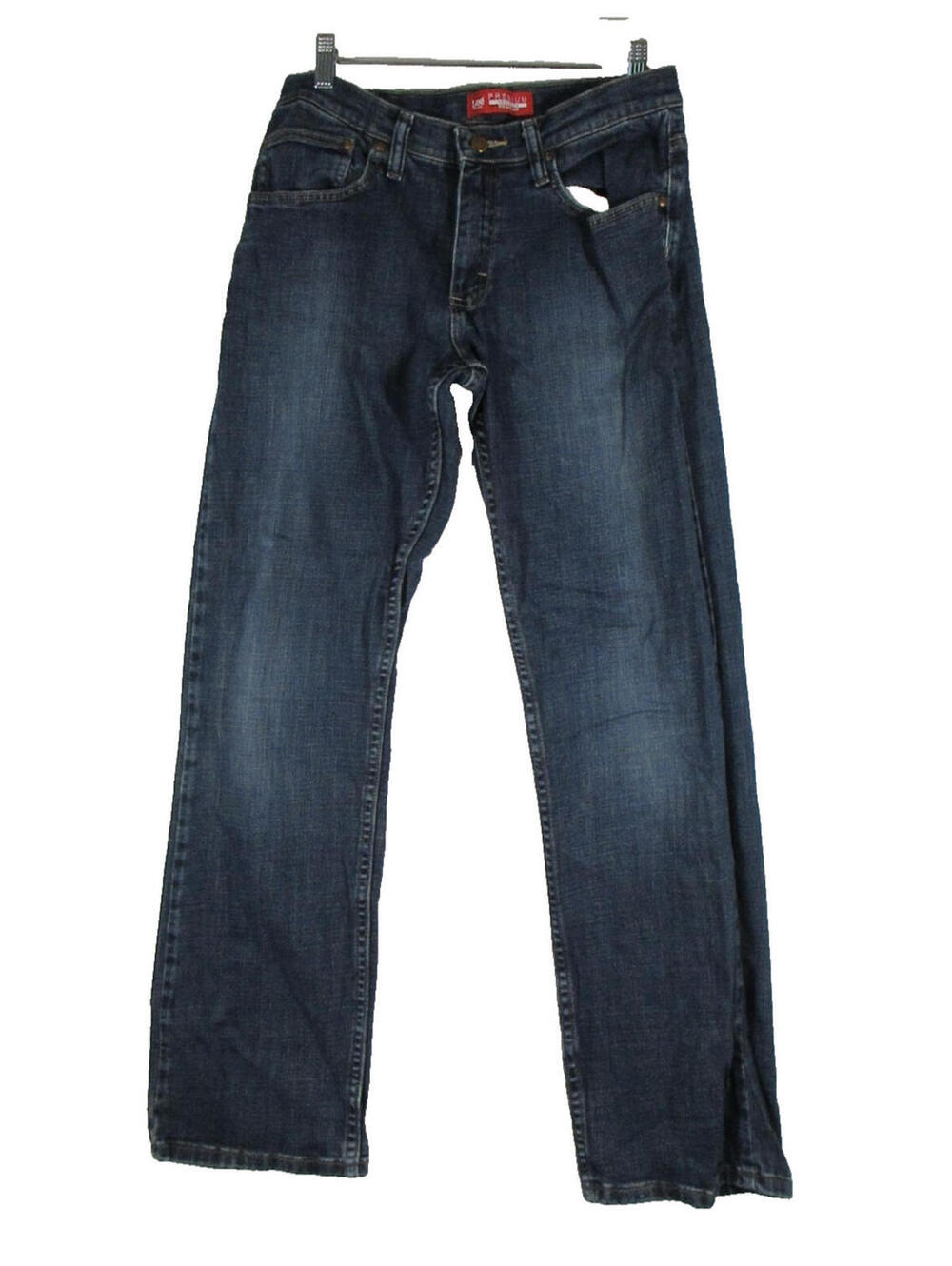 Lee Womens Premium Select Regular Fit Straight Jeans Pockets Size 18R Blue